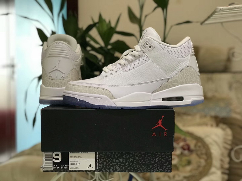 Authentic Air Jordan 3 white Cat